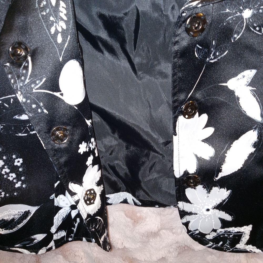 💥3 for $30💥NINE WEST  floral print blazer/overcoat. Size 4. EXCELLENT COND! - Picture 5 of 7